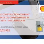 Road Construction Company Extends Oil-Drain Interval By 50% With Shell Rimula R4
